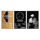 Louliex PARTYNEXTDOOR Poster Album Cover Limited Edition Posters (Set of 3) Unframed 8in x 12in(20x30cm) Paper Poster Bedroom Decor Office Room Decor Gift