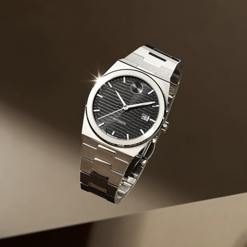 Movado Bold Quest Men's Luxury Automatic Watch - Swiss Self-Winding Movement, Stainless Steel Bracelet, Water Resistance 50 Meters (5ATM) - Classic Timepiece - Gift for Him - 39mm4