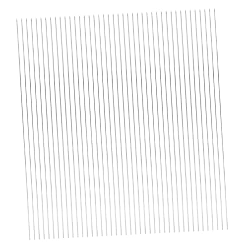 Toyvian 100 piezas Brochetas de Acero Inoxidable para Barbacoa Resistentes Reutilizables para Parrilla Camping Picnic y Actividades al Aire