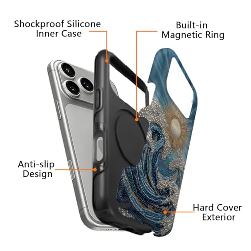 Coque iPhone 17 Pro Max antidérapante contre les chutes Pearl Waves - 2