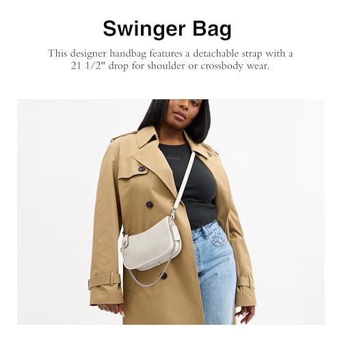 Coach Swinger Bag in Signature Jacquard, LH/Cloud Chalk2