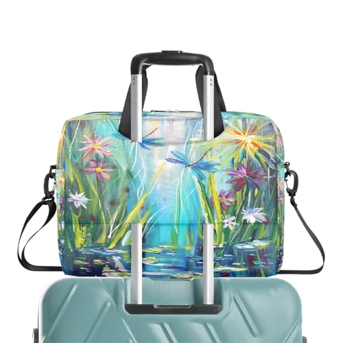 Maletín para portátil estilo pintura al óleo libélula verano miniatura 7