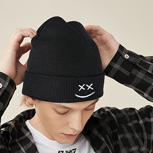 Image of Cool Graphic Beanie for Men and Women - Black