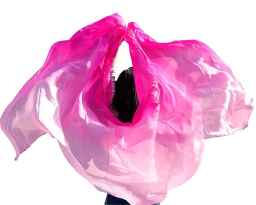Belly Dance Silk Scarf Dance Veils Women's Sexy Scarf Gradient Silk Belly Dance Veil Size And Mix Color2