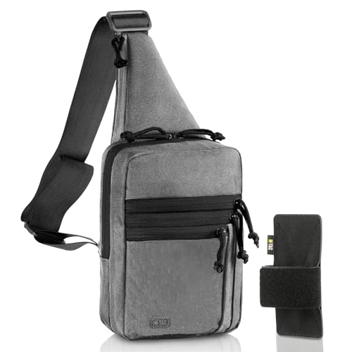 M-Tac CCW Sling Bag for Men & Women, Left-Handed Grey