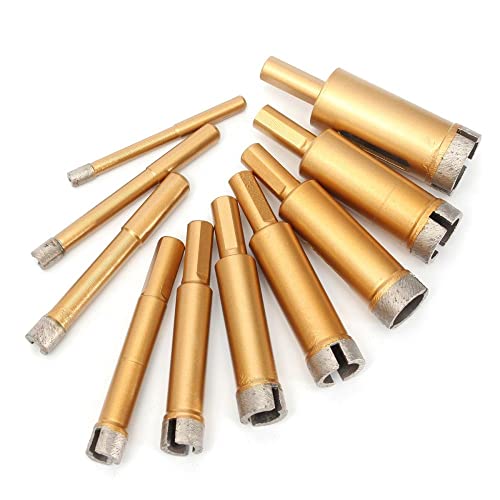 Broca diamante oro 6mm-25mm para vidrio y mármol miniatura 3