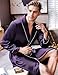 Lonxu Mens Silk Satin Bathrobe Robe Nightgown_Big and Tall S~3XL Plus