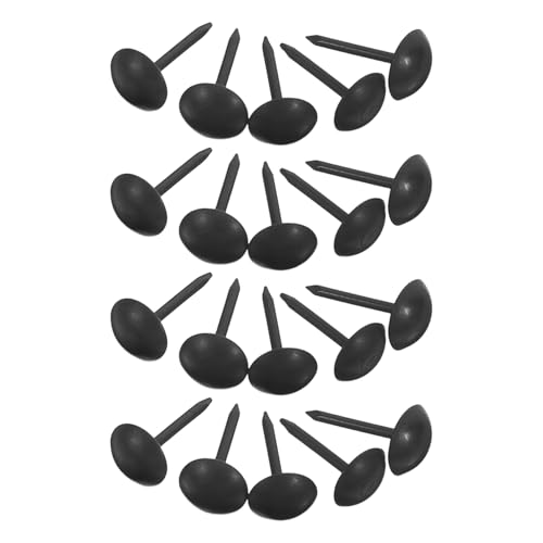 DEARMAMY 100 pezzi Chiodini Decorativi in Ferro Antico per Mobili e Battiscopa Chiodi per Tappezzeria e Accessori di Fissaggio per Divani e Librerie Nero