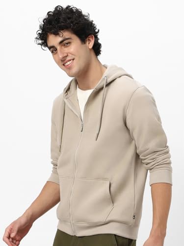 Image of Neostreak Men's Cotton Hooded Neck Zippered Sweatshirt