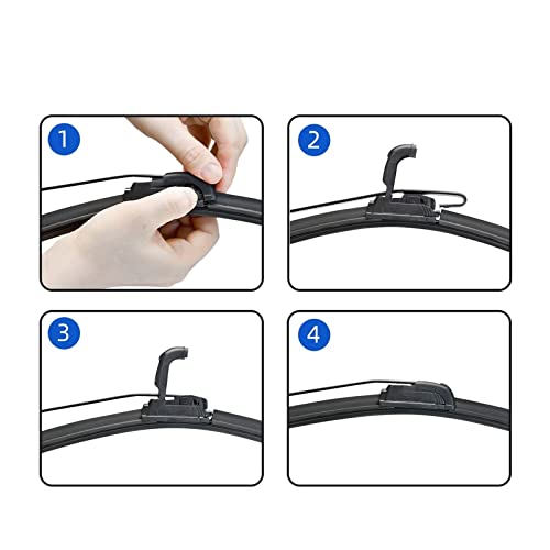 Balais d'essuie-glace Seat Leon MK1 résistant au gel pour pare-brise 2000-2005