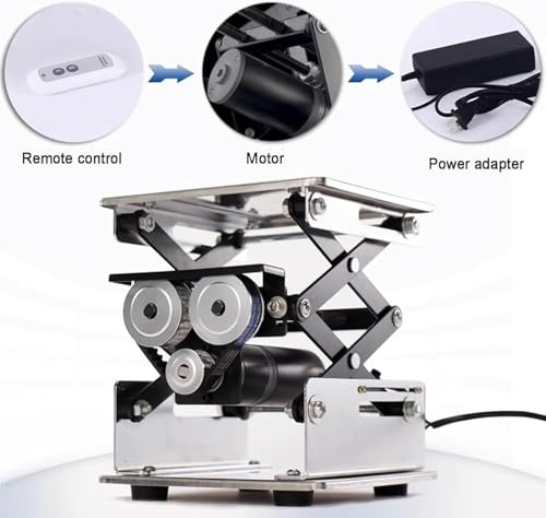 Plate-forme de levage électrique en acier inoxydable réglable avec télécommande