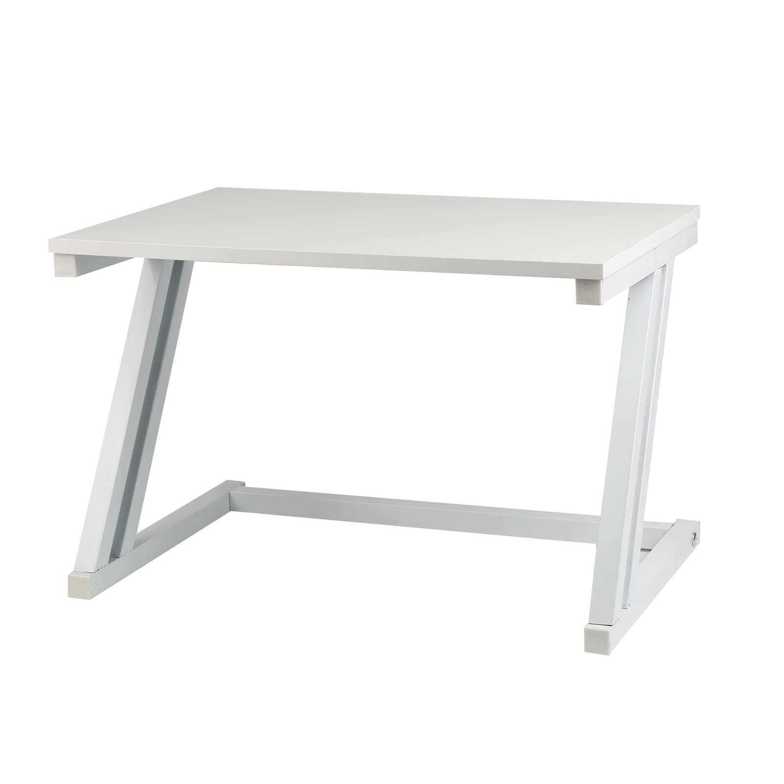 LANTUS Estantería móvil para microondas con Estructura de Metal con Estante de Madera MDF Organizador Estante para Herramientas Cocina diseño Moderno tamaño-54 * 35 * 34.5cm-Blanco