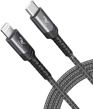 Wayona Type C To Lightning Cable Apple Mfi Certified 27W iPhone 14 Charger Wire Compatible With iPhone 14/13 Pro/13 Pro Max/12 Pro/11 Pro Max/X/XS/XR/8, I-Pad 9Th 2021, Airpods Pro (1.5M, Grey)