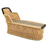Style : bambou WANDERLUST DECO Fauteuil en Bambou Marron 110x48x78h