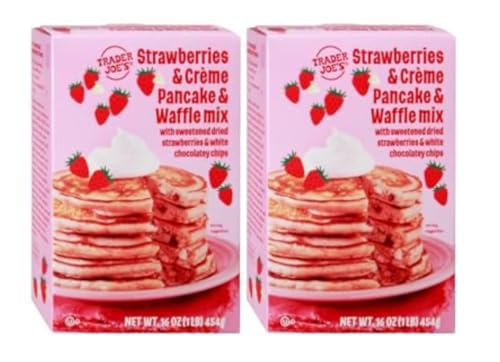 trader Joes Strawberries & Creme Pancack & Waffle mix 2 pack
