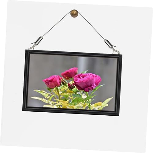 Image of 2pcs Heavy Duty Stainless Steel Wire Hangers Kit for Picture Hanging Tie Wire Hooks Easy Installation