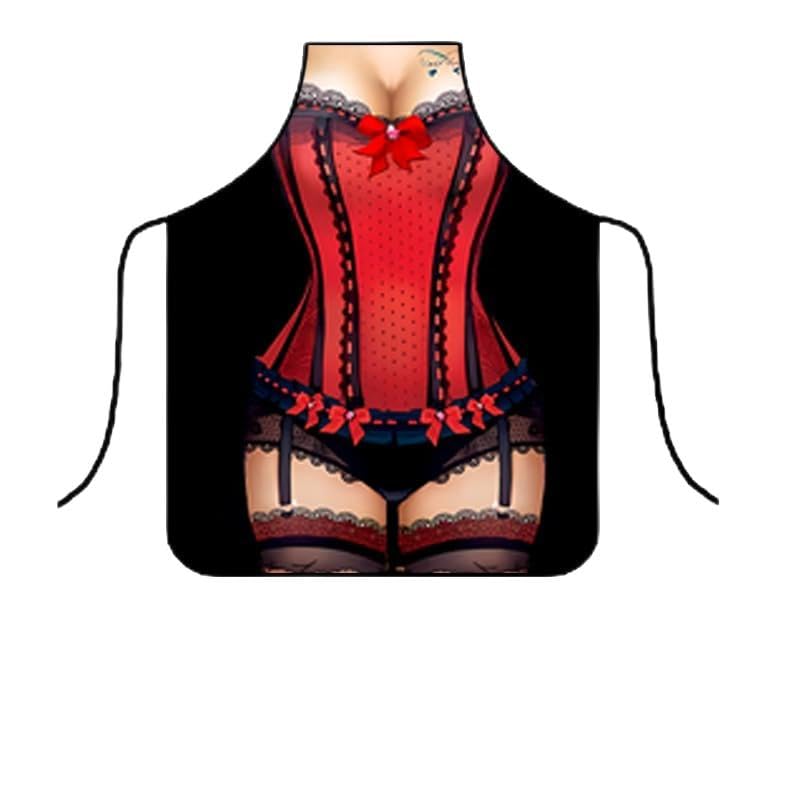 Apron Creative Personality Couple Funny Aprons Party Annual Meeting Apron Restaurant Apron Baking Party Apron for Men Woman (W12,Height 73 Width 55)