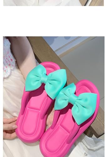 Women's Cute Bow Cushion Breeze Sandal flip Flop Kawaii flip Flops for Women Breeze Sea Flip-Flop Sandals Non-Slip2
