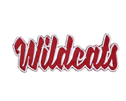 Wildcats Mascot Name, Sports, Iron-on Patch (Red/White 4