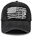 Vxchkerm Lineman American Flag Hat,Adjustable Embroidery Line Worker Baseball Cap,Fathers Day Christmas Birthday Lineman Gifts for Men,Electrician,Dad,Husband Black