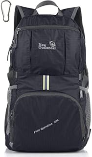 Outlander Packable Lightweight Travel Hiking Backpack Daypack (New Black)