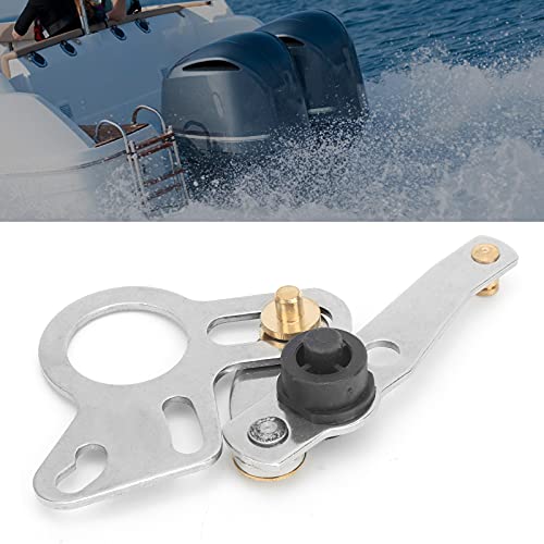 Qiilu Remote Control Box Throttle Arm 703‑48261‑11 for Yamaha Outboard 2 4 Stroke Push to Pull Throttle Arm Replacement Metal - Image 4