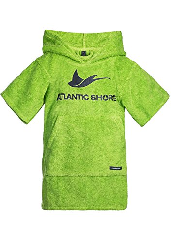 Atlantic Shore | Surf Poncho ? Bademantel/Umziehhilfe aus hochwertiger Baumwolle ? für Kids/Kinder ? Green - Short
