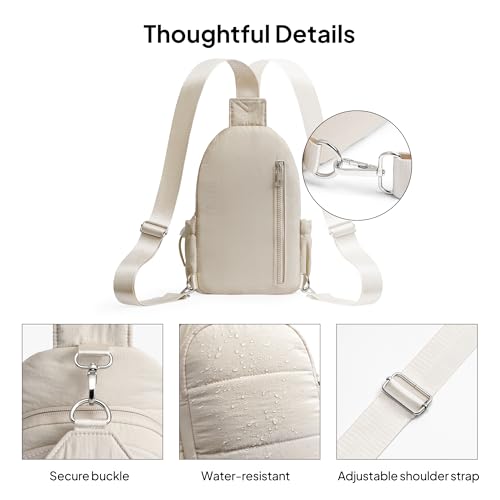 TOPEAST Anti-Theft Puffer Crossbody Bag