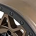 Rough Country 78 Series Aluminum Wheel - 17x8.5, 6x5.5 Bolt Pattern, +0mm Offset, Simulated Beadlock Design Bronze Wheel with Black Lip