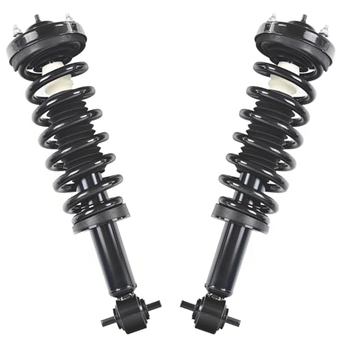 Image of Detroit Axle - 4WD 12pc Front Suspension Kit for 2015 2016 2017 2018 2019 2020 Ford F-150, 2 Ready Struts 2 Rear Shock Absorbers 2 Upper Control Arms w /Ball Joints 4 Tie Rods 2 Sway Bars Replacement