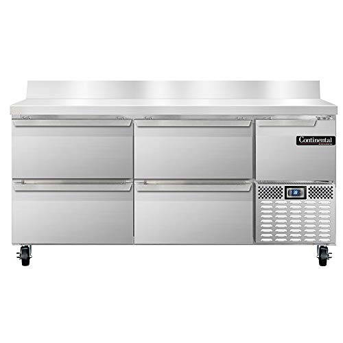 Continental Refrigerator CRA68-BS-D Refrigerated Base Worktop Unit, 68