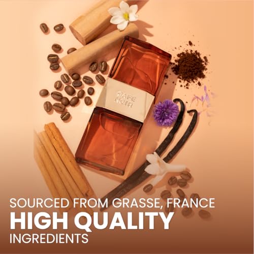 Image of Cafe Noir Long-Lasting Extrait De Parfum I Dual-Chamber with 2 scents I Premium Fragrance with Warm Coffee-inspired Gourmand Notes I Unisex EDP from France I Gift for Man & Woman, 50ml