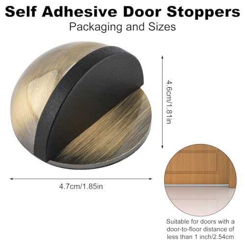 Butée de porte sol adhesive acier inoxydable protection murale efficace
