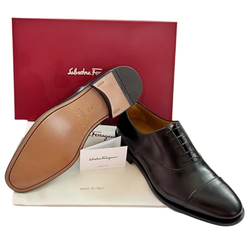 Giovanni Leather 11.5 EE Cap Toe Gancini Oxford Men's Black Dress Shoes (Salvatore4