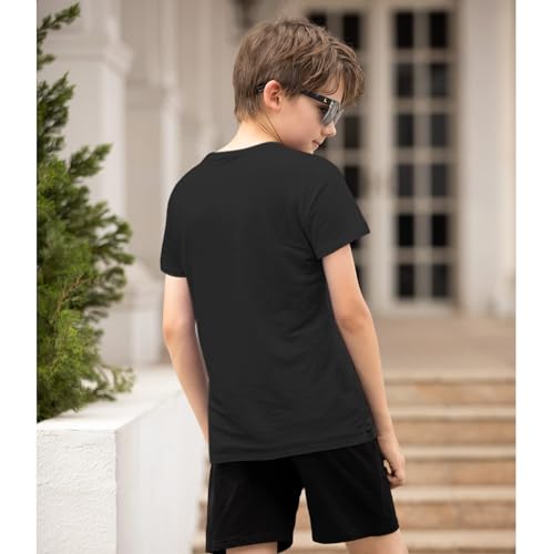 Boys Graphic Tees Funny Positive Message Shirts for Kids Letter Floral Print Cotton T Shirts Summer Tops3