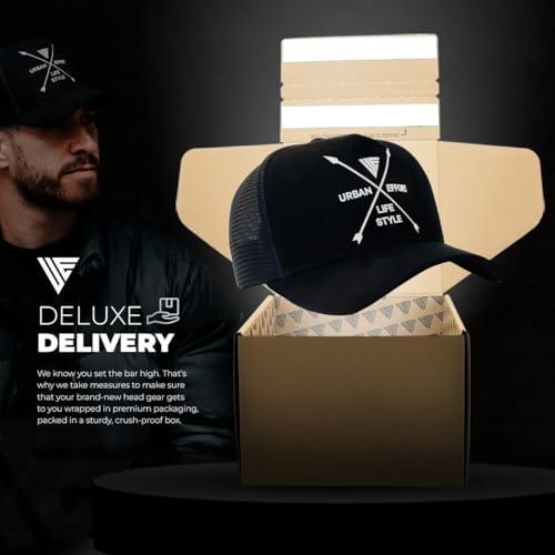 Image of Urban Effort Trucker Hat for Men - Mesh Back Baseball Cap, 5 Panel Snapback Hats for Men and Women