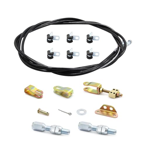330-9371 Universal 110\" Emergency Brake Parking Brake Cable Kit with a 97\" Long Sheath Compatible with Wilwood DISC DRUM MC4 CPB