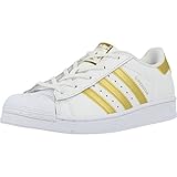 adidas Superstar, Zapatillas Unisex niños, Footwear White Cloud Gold Metallic, 28 EU