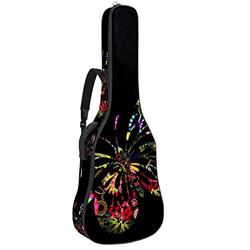 Housse de guitare acoustique antichoc et rembourrée pour basse et folk 106 cm