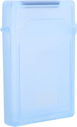 Caja de protección de disco duro de 2.5 pulgadas, caja protectora transparente HDD SSD, funda de almacenamiento portátil para disco duro externo,