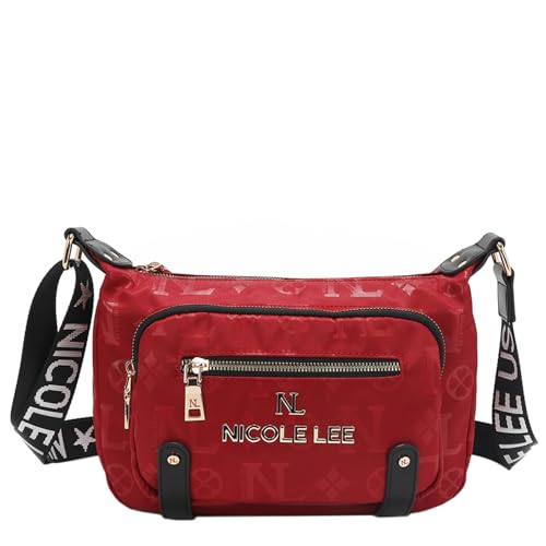 La Mejor Lista de Bolsas Nicole Lee Top 5. 44 Bolsa Crossbody de Nicole Lee Echa de Nylon Grabado SS25