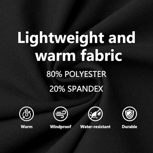 Glacspyg Damen Herbst und Winter Hohe Taille Freizeithosen Hochdichter Polyester Elasthan Stoff Business Arbeitshosen Glatte Elegante Weite Hosen mit Taschen Schwarz S