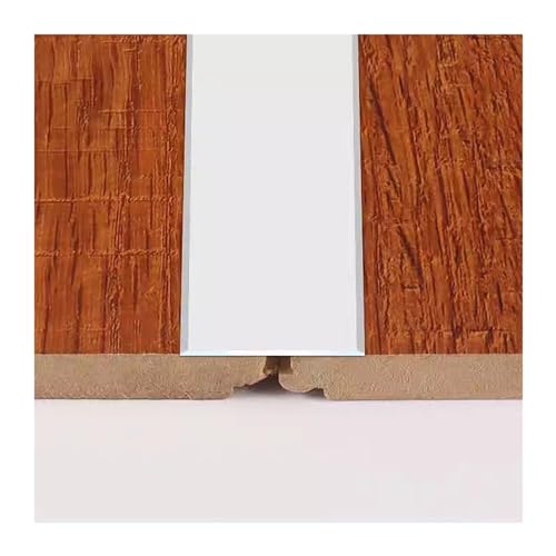 Aluminiowa listwa przejściowa do drzwi, samoprzylepna listwa podłogowa do drewnianej podłogi i dywanu, długość 90 cm, idealna do kuchni, salonu, sypialni, na balkon
