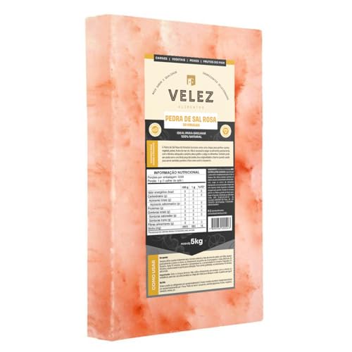 Pedra Placa de Sal Rosa do Himalaia 20x30x4 ideal para grelhar