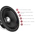 RECOIL MS65-8P 6.5-Inch Midrange Pro Audio Car Speakers, 600 Watts Max, 300 Watts RMS, 8Ohm, 1.5-Inch High Temperature Kapton Voice Coil, Premium Quality Car Audio Door Speakers (Pair)