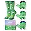 Cuffbow 3 Pairs Christmas Golf Gifts Golf Socks for Father Dad Birthday Best Dad by Par Gifts Funny Men Present Golfer Birthday Festival Xmas Present from Daughter Son