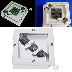 BGA Reballing Rework Station, Diagonale Sjabloon voor Computer CPU Telefoon Lasserkits HT‑90 90×90 BGA Reballing Station Universal Stencil Soldeer Aluminium Rework Kit