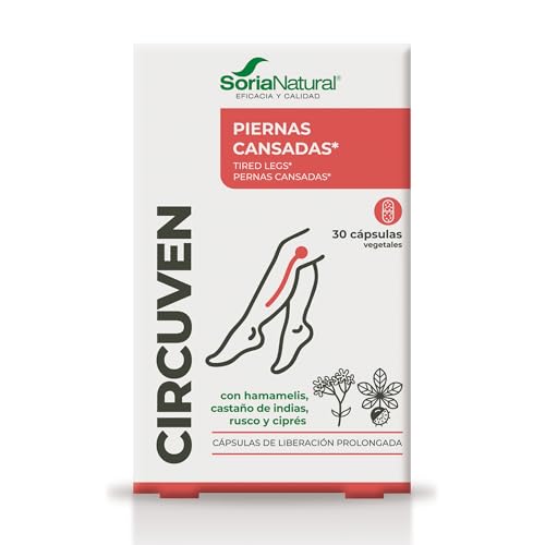 Soria Natural Circuven cápsulas - Alivio Piernas cansadas, Favorece la Circulación de Retorno -...