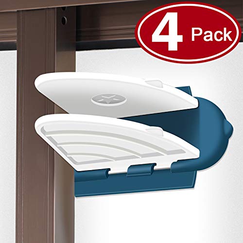 SYOSIN Sliding Door Lock (4 Pack) for Child Safety, Baby Proof Sliding Window