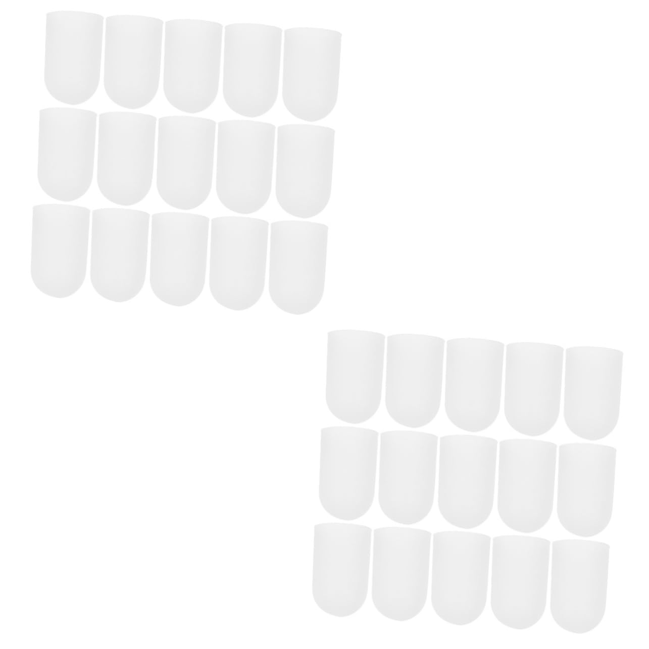 Healeved 2sets Finger Protector Gloves Finger Support Protector Heatproof Non-Slip Ideal for Sports Activities 20pcs*2